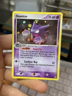 Haunter 34/112 EX FireRed LeafGreen FRLG 2004 Reverse Holo Pokemon Card - Image 3