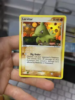 Larvitar 52/106 EX Emerald 2005 Reverse Holo Pokemon Card - Image 3