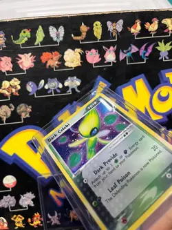 2004 Pokemon DARK CELEBI Ex Hidden Legends HOLO RARE SWIRL Card 4/101 - LP - Image 3