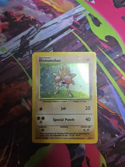 Hitmonchan 7/102 Holo Rare – Base Set Pokemon Card - Image 1