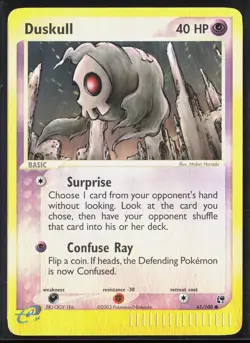 Duskull 61/100 EX Sandstorm 2003 Reverse Holo E-Reader Pokemon Card - Image 1
