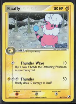Flaaffy 56/115 EX Unseen Forces 2005 Reverse Holo Pokemon Card - Image 1