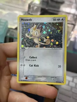 Meowth 69/112 EX FireRed LeafGreen FRLG 2004 Reverse Holo Pokemon Card - Image 3
