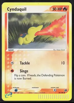 Cyndaquil 59/100 EX Sandstorm 2003 Reverse Holo E-Reader Vintage Pokemon Card - Image 1