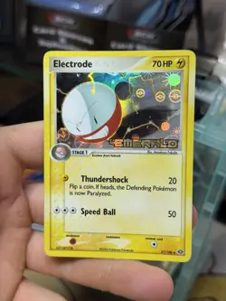Electrode 27/106 EX Emerald 2005 Reverse Holo Pokemon Card - Image 3