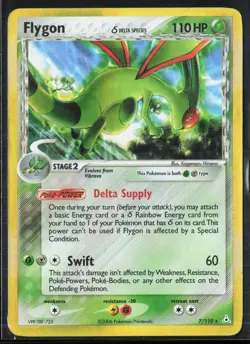 #2 Flygon 7/110 Delta Species EX Holon Phantoms 2006 Holo Rare Pokemon Card - Image 1