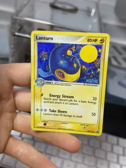 Lanturn 40/115 EX Unseen Forces 2005 Reverse Holo Pokemon Card - Image 3
