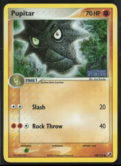 Pupitar 70/115 EX Unseen Forces 2005 Reverse Holo Pokemon Card - Image 1