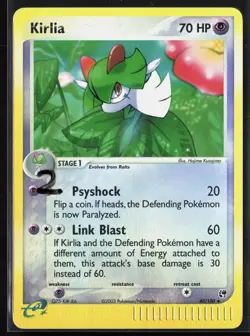 #2 Kirlia 40/100 EX Sandstorm 2003 Reverse Holo Vintage E-Series Pokemon Card - Image 1