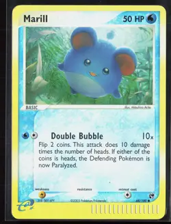 Marill 68/100 EX Sandstorm 2003 Reverse Holo Vintage E-Series Pokemon Card - Image 1