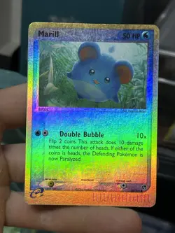 Marill 68/100 EX Sandstorm 2003 Reverse Holo Vintage E-Series Pokemon Card - Image 3