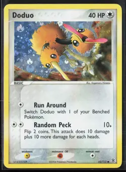 Doduo 62/112 EX FireRed LeafGreen FRLG 2004 Reverse Holo Pokemon Card - Image 1