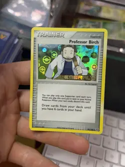 Professor Birch 82/106 EX Emerald 2005 Reverse Holo Pokemon Card - Image 3