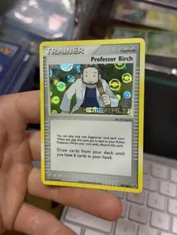 Professor Birch 82/106 EX Emerald 2005 Reverse Holo Pokemon Card - Image 4