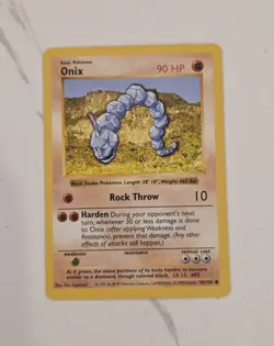 Onix - Shadowless - 56/102 Base Set - Pokemon TCG - 1999 - LP/NM card - Image 1
