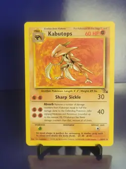 Pokemon TCG Kabutops 24/62 Fossil Unlimited Non-Holo Card WotC 1999 LP - Image 1