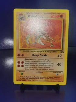 Pokemon TCG Kabutops 24/62 Fossil Unlimited Non-Holo Card WotC 1999 LP - Image 3