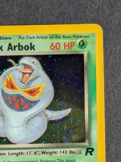 Dark Arbok 2/82 Holo with Incorrect Year Vintage Pokemon Card - Image 4