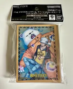 One Piece TCG: Official Card Sleeve Limited Edition Vol.4 -Trafalgar Law & Bepo - Image 1