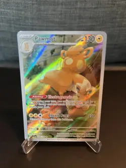 Pokemon Pawmot TCG Scarlet & Violet Base Set Holo Illustration Rare Card 209/198 - Image 1