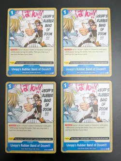 OP03-054 Usopps Rubber Band Of Doom English One Piece TCG - Playset - 4x Cards - Image 1
