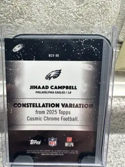Topps Cosmic Chrome 2025 Jihaad Campbell Eagles RC Constellation Var #BCV-90 SSP - Image 2