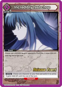 Incredibly fast chop Release Event - UEPR /HTR-1-063 NM - Union Arena - Image 1