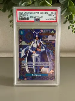 🔥PSA 10🔥 SENGOKU - OP07-046 (SP) OP14-EB04 The Azure Sea's Seven - Image 1