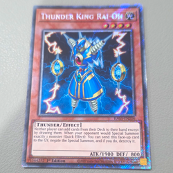 Konami Yu-Gi-Oh! TCG Thunder King Rai-Oh RA03-EN206 1st Ed P Secret Rare - Image 1