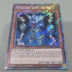 Konami Yu-Gi-Oh! TCG Thunder King Rai-Oh RA03-EN206 1st Ed P Secret Rare - Image 2