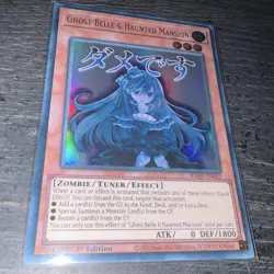 YUGIOH Ghost Belle & Haunted Mansion RA05-EN092 Ultra Rare Foil 1st Edition - Image 1