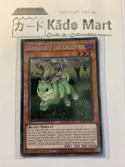 Danger!U JackalopeU RA01-EN013 Secret Rare 1st Edition YuGiOh TCG Card - Image 1