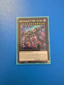YuGiOh! - Super Starslayer TY-PHON - Sky CrisisSecret Rare RA04-EN072 STAMPEDE - Image 1