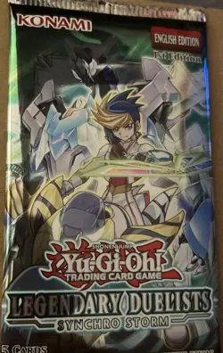 YuGiOh! X1 Legendary Duelists: Synchro Storm 1st Edition Booster Pack - Image 2