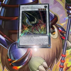 Yugioh Armory Arm RA03-EN213 Platinum Secret Rare 1st Edition NM - Image 1
