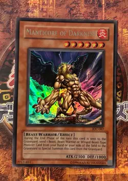 Manticore of Darkness - IOC-067 - Ultra Rare - Unlimited - Yugioh LP - Image 1