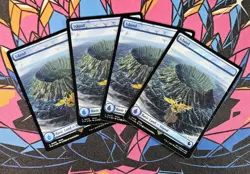 4x Island x4 NM Chocobo Track Foil MTG Final Fantasy Unplayed Magic Gathering - Image 1