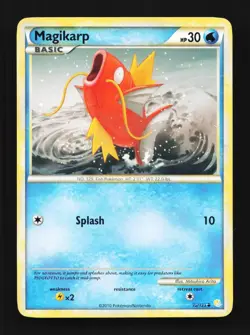 Magikarp 72/123 HeartGold & SoulSilver English Pokemon Card TCG - Image 1