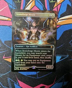 Stoneforge Mystic NM Bordlerless Foil 0029 MTG Special Guests SPG Unplayed Magic - Image 1