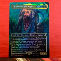 Indominus Rex, Alpha (Borderless FOIL) - Near Mint / NM - Magic MTG - Image 1