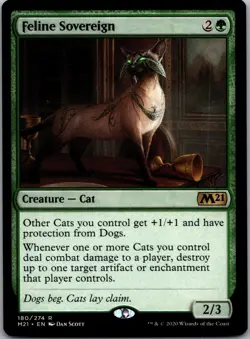 Feline Sovereign 180 Rare Core Set 2021 Magic: The Gathering Lightly Played - Image 1