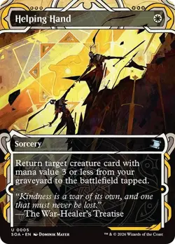 HELPING HAND x1 mtg NM-M Secrets of Strixhaven Mystical Archive 1 Unc - Image 1