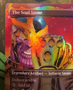 The Soul Stone Foil Borderless Marvel's Spider-Man NM MTG 0243 - Image 3