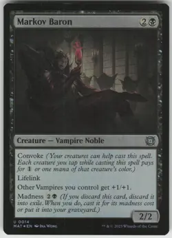 Markov Baron 14 March of the Machine: The Aftermath Magic: The Gathering Foil NM - Image 1