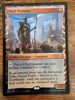 MTG Steel Overseer ⭐Masterpiece Kaladesh Inventions Foil ⭐NM+ 12 HQ Pics ⭐Magic - Image 2