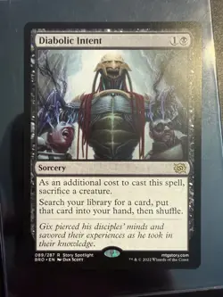 Diabolic Intent The Brothers' War Regular 89 BRO Near Mint - Image 1