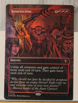 Mtg FOIL INSURRECTION EXTENDED ART NM CMM 0699 -Argo- - Image 1