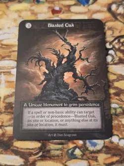 Blasted Oak, Sorcery: Contested Realm, Beta Unique - Image 1