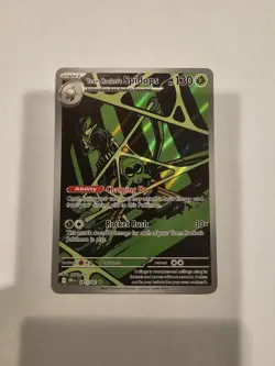 Pokemon TCG Destined Rivals Team Rockets Spidops Illustration Rare Card 187/182 - Image 1