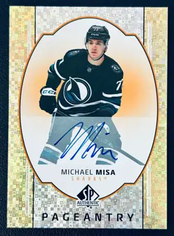 2025-26 UD SP Authentic MICHAEL MISA PAGEANTRY AUTOGRAPHED P-10 SHORT PRINT - Image 1